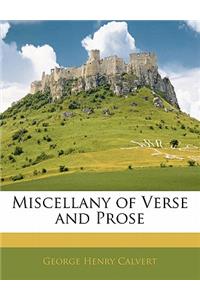 Miscellany of Verse and Prose