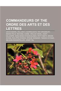 Commandeurs of the Ordre Des Arts Et Des Lettres