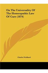 On the Universality of the Homeopathic Law of Cure (1874)