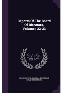 Reports of the Board of Directors, Volumes 22-23