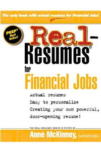 Real Resumes for Financial Jobs