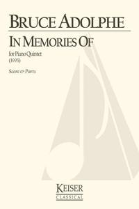 In Memories of: For Piano Quintet - Score and Parts