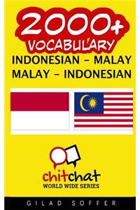 2000+ Indonesian - Malay Malay - Indonesian Vocabulary