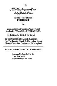 Sewell Versus Wmata on Petition for Writ of Certiorari