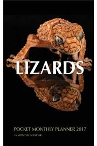 Lizards Pocket Monthly Planner 2017