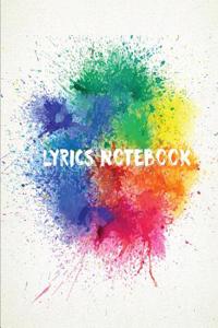 Lyrics Notebook: 8.5 X 11 Music Writing Journal (Large Print) 104 Pages for Musician, Music Lover, Student, Songwriter - Lined/Ruled Pa