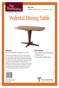 Fine Woodworking's Pedestal Dining Table
