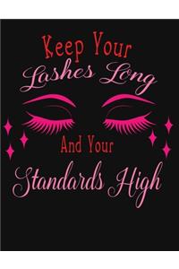 Keep your lashes long and your standards high