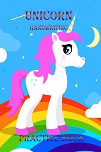Unicorn Handwriting Practice Book