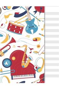 Blank Music Sheet Notebook