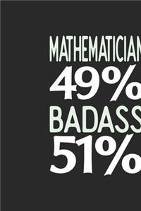 Mathematician 49 % BADASS 51 %