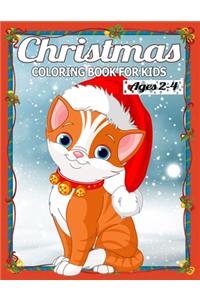 Christmas Coloring Book for Kids Ages 2-4
