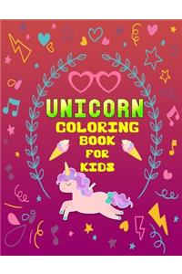 Unicorn coloring book for kids