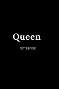 queen NOTEBOOK: Cute gift for Women and Girls - 6 x 9 - 120 college ruled PAGE... - Journal, Notebook, Diary, Composition Book)