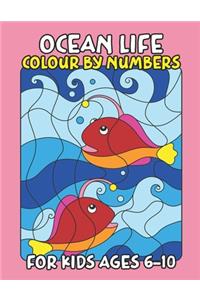 Ocean Life Color By Number for Kids Ages 6-10