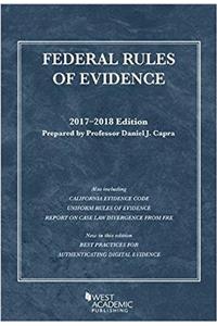 Federal Rules of Evidence, with Faigman Evidence Map, 2017-2018 Edition