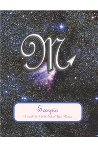 Scorpio 15 Month 2019-2020 School Year Planner