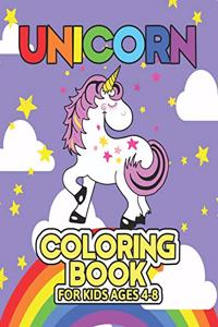 Unicorn Coloring Book for Kids Ages 4-8