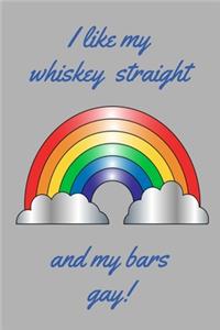 I like my whiskey straight and my bars gay!