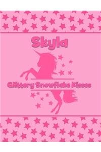 Skyla Glittery Snowflake Kisses