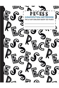 Recess Composition Notebook