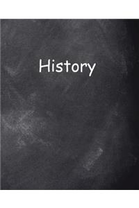 School Composition Book History Chalkboard Style 200 Pages