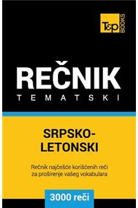 Srpsko-Letonski Tematski Recnik - 3000 Korisnih Reci