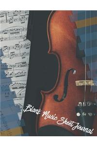 Blank Music Sheet Journal