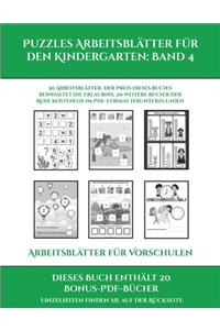 Arbeitsblätter für Vorschulen (Puzzles Arbeitsblätter für den Kindergarten