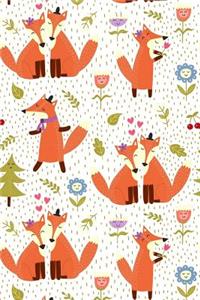Bullet Journal Notebook Cute Foxes Pattern 4