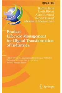 Product Lifecycle Management for Digital Transformation of Industries