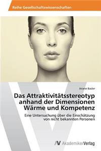 Attraktivitätsstereotyp anhand der Dimensionen Wärme und Kompetenz