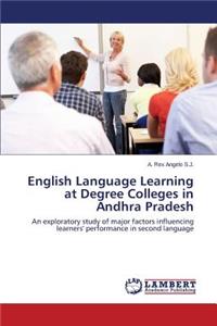 English Language Learning at Degree Colleges in Andhra Pradesh