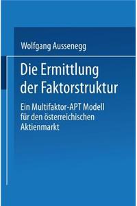 Die Ermittlung Der Faktorstruktur