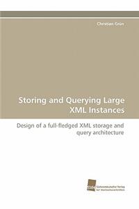 Storing and Querying Large XML Instances