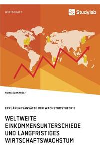 Weltweite Einkommensunterschiede und langfristiges Wirtschaftswachstum. Erklärungsansätze der Wachstumstheorie
