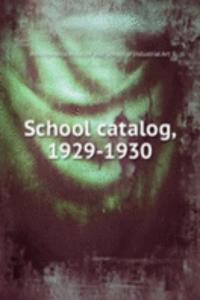 School catalog, 1929-1930