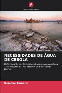 Necessidades de Água de Cebola