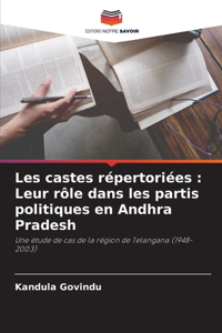 Les castes répertoriées
