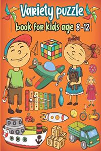 Variety puzzle book for kids age 8-12