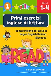 Primi esercizi inglese di lettura comprensione del testo in lingua English Italiano Slovacco