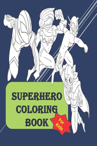 Superhero coloring book