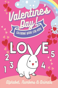 Valentine's day coloring book for kids