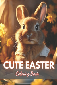 Cute Easter Coloring Book for Kids