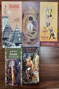 Combo Of 5 Books [Dharma-The Way Of Transcendence, Life Comes From Life, The Laws Of Nature, On The Way To Krishna, The Nector Of Instruction] (English)