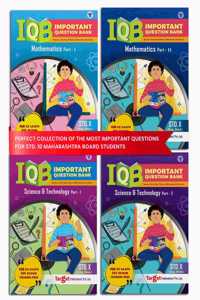 Std 10 Maths And Science Important Question Bank (Iqb) Books | English Medium | Most Likely Questions With Solutions | Ssc Maharashtra State Board | Std 10Th New Paper Pattern | Set Of 4 Books