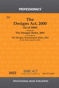 Designs Act, 2000 Alongwith Designs Rules, 2001