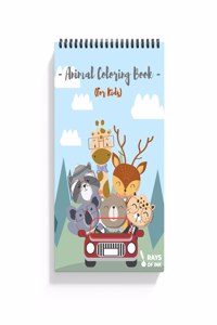Rays Of Ink Animal Doodle Coloring Book For Kids | Ideal Gift For 4-9 Years Old | Recycled 120 Gsm Thick Paper