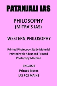 Western Philosophy Notes In English By Mitra And Patanjali IAS For Mains