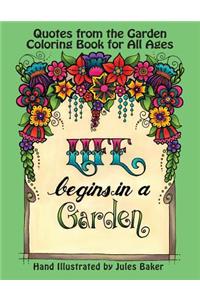 Quotes from the Garden Coloring Book